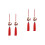 4St Rood Auto Ornament Achteruitkijk Decoratie 6
