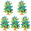 5Sets Kinder 3D Puzzels Groen Vogelvorm Boom Blokken 3