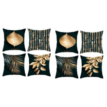 8 Peças Fronha Geométrica Dourada 45X45 cm Fronha para Cadeira Sofá Capa de Almofada Decorativa