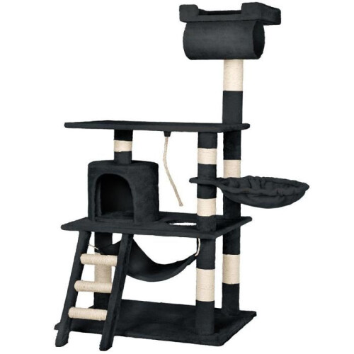 Katzenbaum 141 cm schwarz 3708130