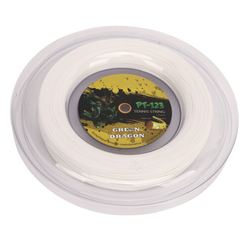 1.25mm Polyester Tennis String 200M White Double Ribbed Pattern