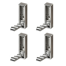 Multifunktionaler und kompakter,-Gebürstetes Nickel