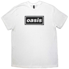 T-shirt Oasis manches courtes homme, col ras du cou, logo Decca, blanc