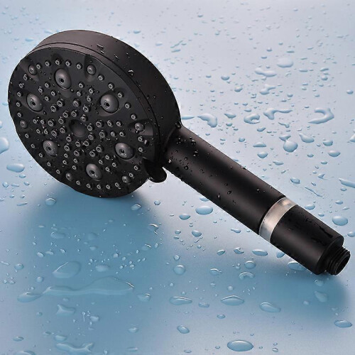 (As show, One size) 10 function water pressurizing handheld shower with spray gun 9+1 function filter shower nozzle 5.12 * 1.34inch,2024 Ping