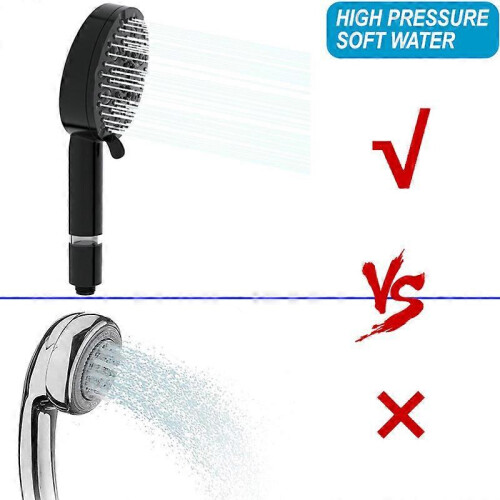 (As show, One size) 10 function water pressurizing handheld shower with spray gun 9+1 function filter shower nozzle 5.12 * 1.34inch,2024 Ping 2