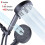 (As show, One size) 10 function water pressurizing handheld shower with spray gun 9+1 function filter shower nozzle 5.12 * 1.34inch,2024 Ping 4