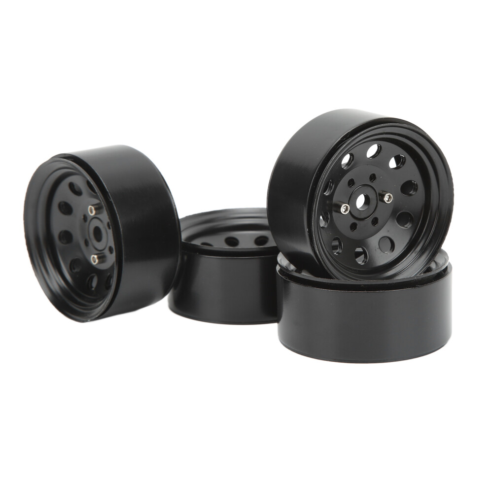 4Pcs 1.9In Iron Beadlock Wheel Hubs For Rc Cars Black 4611372964133