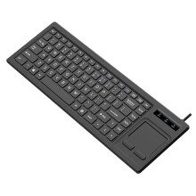 Industrial USB Keyboards with Integrated Touchpads and Hubs for