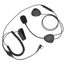 Two Way Communication Walkie Talkie Headset With Boom Mic And Sensitive Finger PTT Noise Blocking Dual Speakers For Motorcycle Snowmobile Riders,