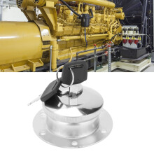 Anti-Theft 6-Hole Fuel Cap with Gasket for Excavators & More
