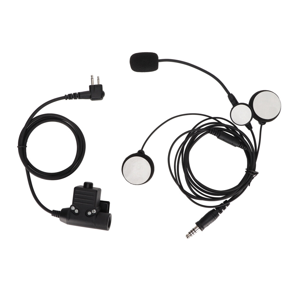 Helmet Radio Communication Kit With Reinforced Cable And Noise Cancelling Microphone For Clear Voice And Stereo Sound 9357860123389