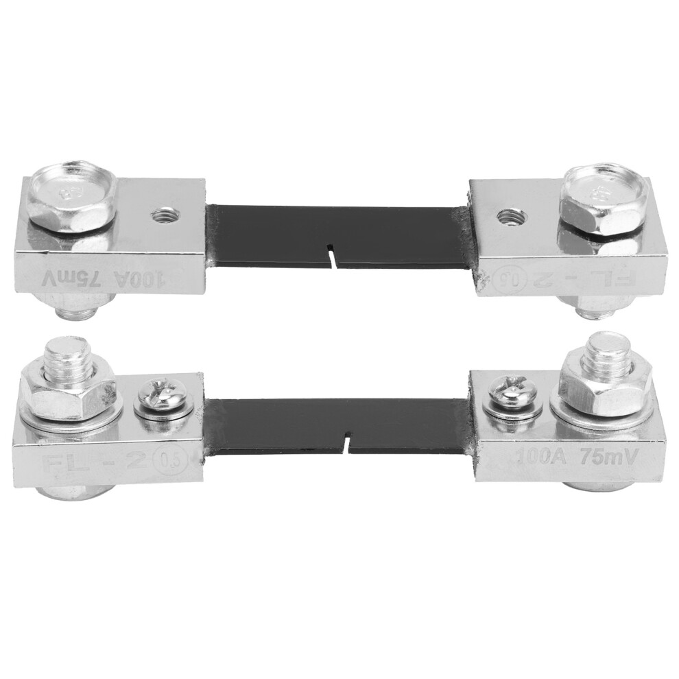 2Pcs 100A Current Shunt Ammeter Test Kit Alloy Accessory 9391377873931
