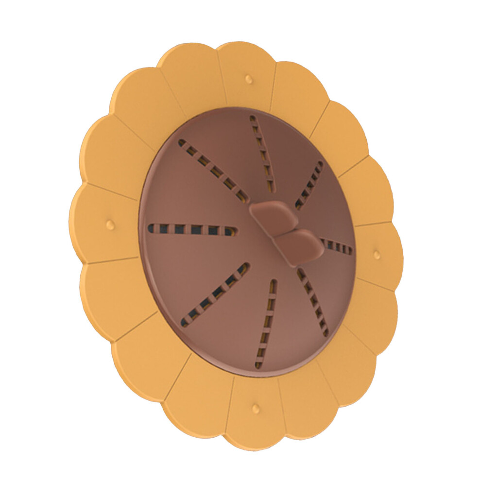 Bathroom Orange Floor Drain Filter Clog-Proof Hair Stopper Pp+Tpr 4181391208179
