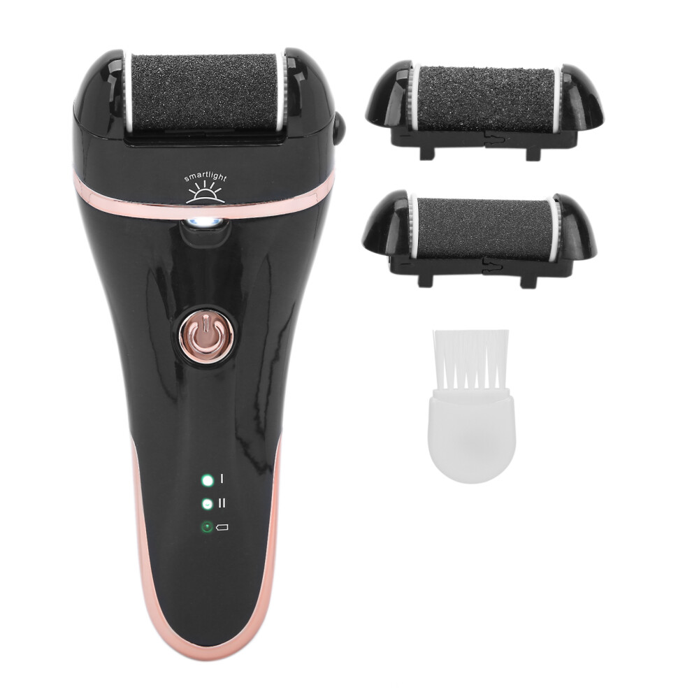 Black Rechargeable Electric Foot Callus Remover | 1200Mah Battery
