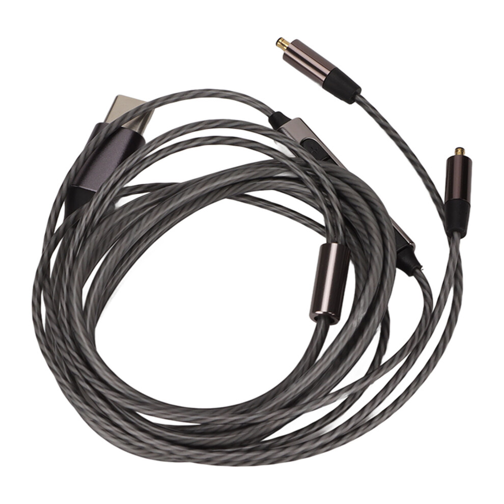 Audio Cable With Built-In Dac, High Sensitivity Microphone & Tangle-Free Design For Unmatched Convenience & Hifi Listening (4Ft) 9557311055300