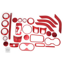 Easy To Install No Drilling Tools Required Interior Trims Set Car Interior Decoration Cover Stickers Not Easily Stained Very Easy To Clean High Class