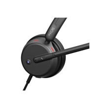 EPOS IMPACT 460T Binaural On-Ear USB C and USB A Wired Headset with Dual Noise-Canceling Mics, Microsoft Teams Certified, Plug-and-Play, Ideal for Off