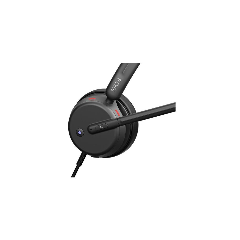 Epos Impact 460T Binaural On-Ear Usb C And Usb A Wired Headset With Dual Noise-Canceling Mics, Microsoft Teams Certified, Plug-And-Play, Ideal For Off