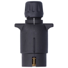 Waterproof Design7Pin Trailer Plug N Type Trailer Adapter Trailer Plug Plastic Trailer Adapter for Safer Driving Indicator Lights Brake Lights with