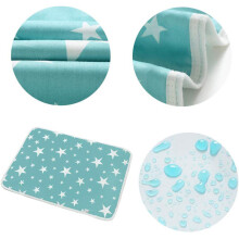 Leak-Proof Baby Crib Pads 2PCS - Soft Breathable Waterproof Cover