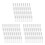 108Pcs 30Ml/1Oz  Fine Mist Spray Bottles Refillable Bottles Small Empty Clear Plastic Travel Size Bottles 1