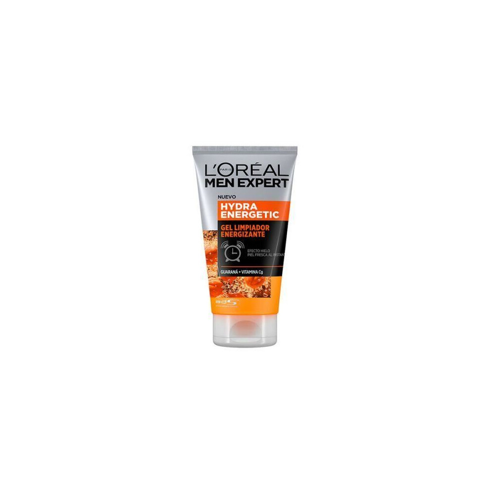 LâOrã©Al Paris Men's Facial Cleansing Gel - L'oreal - Hydra Energetic - 100 Ml - For All Skin Types