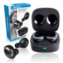 Grundig Wireless Earphones - In-Ear Headphones - Bluetooth - with Microphone - TWS - Black