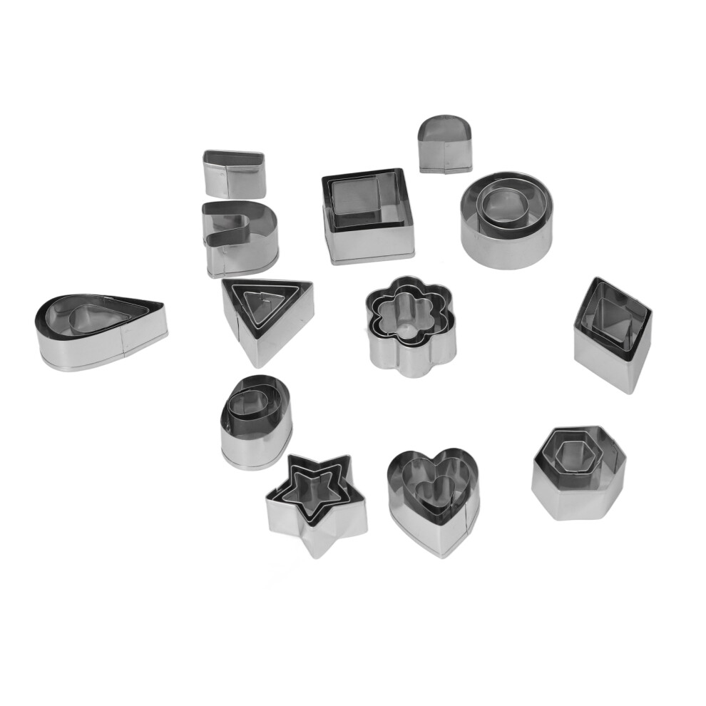 13-Piece Stainless Steel Polymer Clay Cutters Set For Diy Jewelry Making 4611373569306