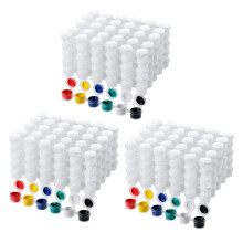 150 Strips Empty Paint Strips Paint Cup Pots Clear Storage Paint Containers Painting Cup Pot 3Ml/ 0.1 Oz