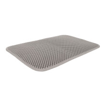 Gray Cat Litter Pad Waterproof 45x30cm Double Layer EVA Mat