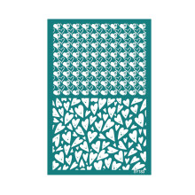 Valentijnsdag zeefdruk stencils oorbellen mesh transfers-SY183