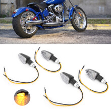 4 Stück Dreieckige Motorradblinkleuchte 1,5W 12V für Scooter ATV