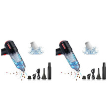 2X Aspirateur Rechargeable à Air Comprimé Plumeau, 6000 PA, Dépoussiérage pour Ordinateur, Clavier, Ordinateur Portable, Nettoyeur de Voiture