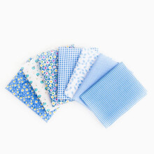7 Stück Fat Quarter Bundle 25x25cm Baumwolle Mehrfarbig