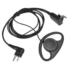 Versatile2Pin D Shape Earpiece, Hands-Free Kit for Motorola Two Way Radios