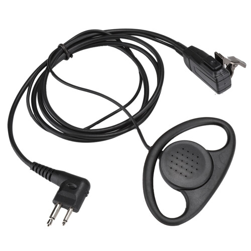 Versatile2Pin D Shape Earpiece, Hands-Free Kit for Motorola Two Way Radios