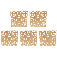 5X Fourniture de Décalques En Bois Applique de Style Européen Accessoires de Sculpture Sur Bois Réal et Au Détail.Sculpture Sur Bois