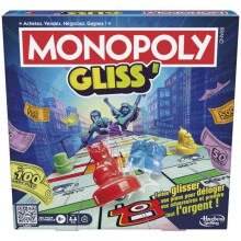 Monopoly Gliss, Gioco di Gruppo Familiare per Bambini, Adolescenti e Adulti, a partire da 8 Anni, 2 a 8 Giocatori, 20 Minuti in Media, Gioco