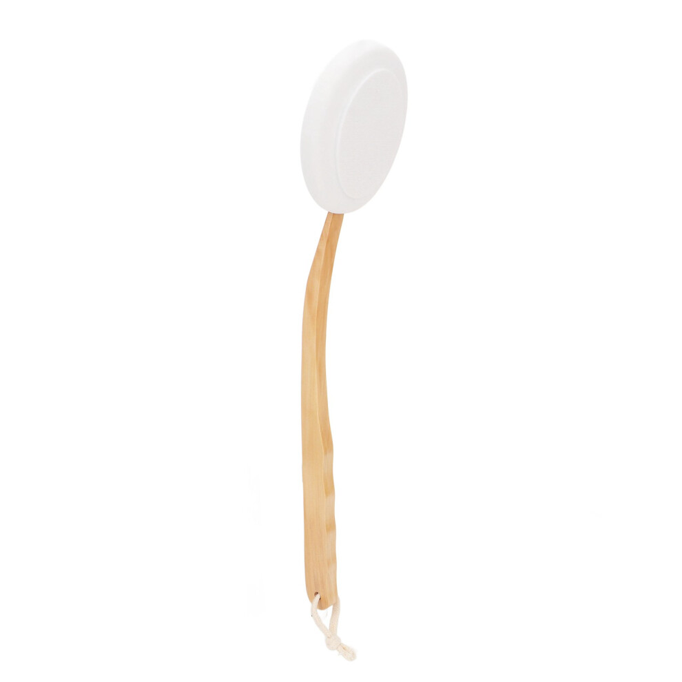 Long Handle Wooden Shower Scrubber Bath Lotion Applicator for Men Women Home