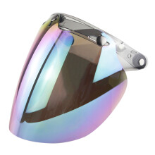 Offener Motorradhelm Visier Blasenlinse 22x21cm Mehrfarben