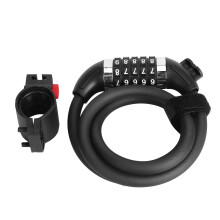 Multi Purpose Bike Combination Lock5Digit Resettable Code Heavy Duty Anti Drilling Anti Praying Weatherproof Sturdy Durable Cable For Motorcycles