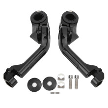 Pedane poggiapiedi regolabili per moto, compatibili universalmente con design allungato e angolato per un flusso d'aria migliorato, struttura