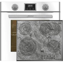 Kaiser Four Set EH 6326 W+KCT 6715 F Era, Forno elettrico, Autonomo, 79L+piano cottura in vetroceramica, 60cm