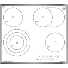 Piano cottura - Kaiser - KCT 6715 FW - Vetroceramica bianca - 4 zone QuickHeat - 60 cm