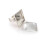 Creative Grain - Square Ring with 20 mm Cabochon Silver 1