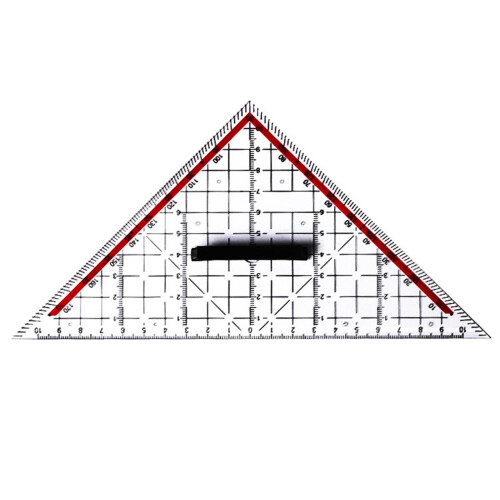 Triangle Ruler 10inch Triangle Angle Protractor for Design Painting Wo