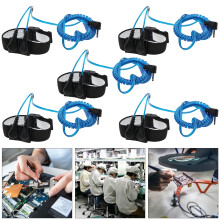 5Pcs Anti Static Wrist Strap Electrostatic Bracelet, PU, 2m