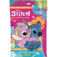 Startpaket - PANINI - STITCH FOTOKARTEN - Sammelalbum + 3 Hüllen - 15 Karten