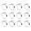12 Pcs Anneau de Serviette, Support de Serviette de Cercle Argent 2
