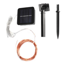 Auto Charge On Off Solar String Lights Outdoor Waterproof Copper Wire Twinkle Lights8Lighting Modes Decorative Fairy Light For Garden Wedding Party